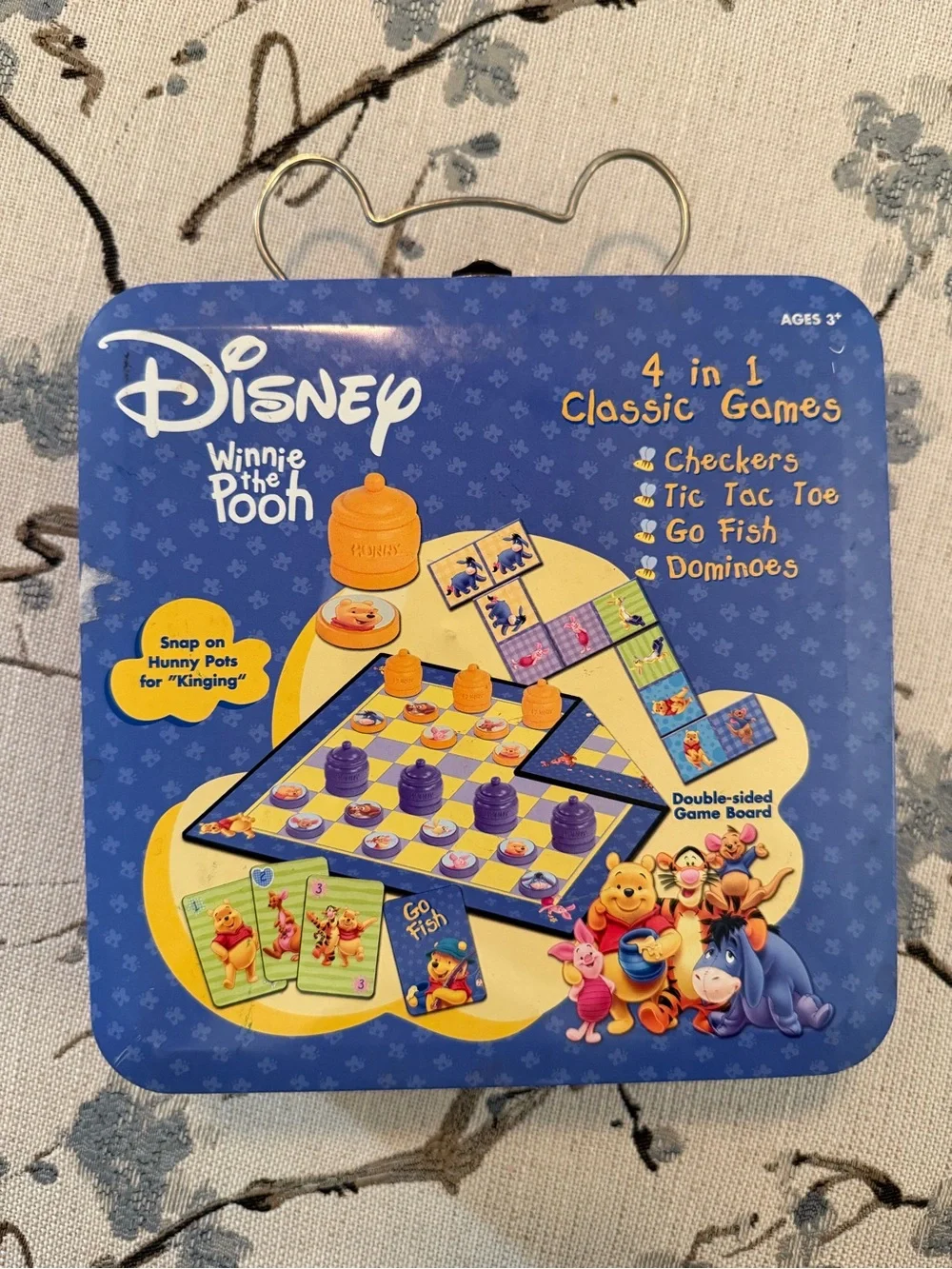 Vintage Disney Winnie the Pooh 4-in-1 Classic Games Set - Blue